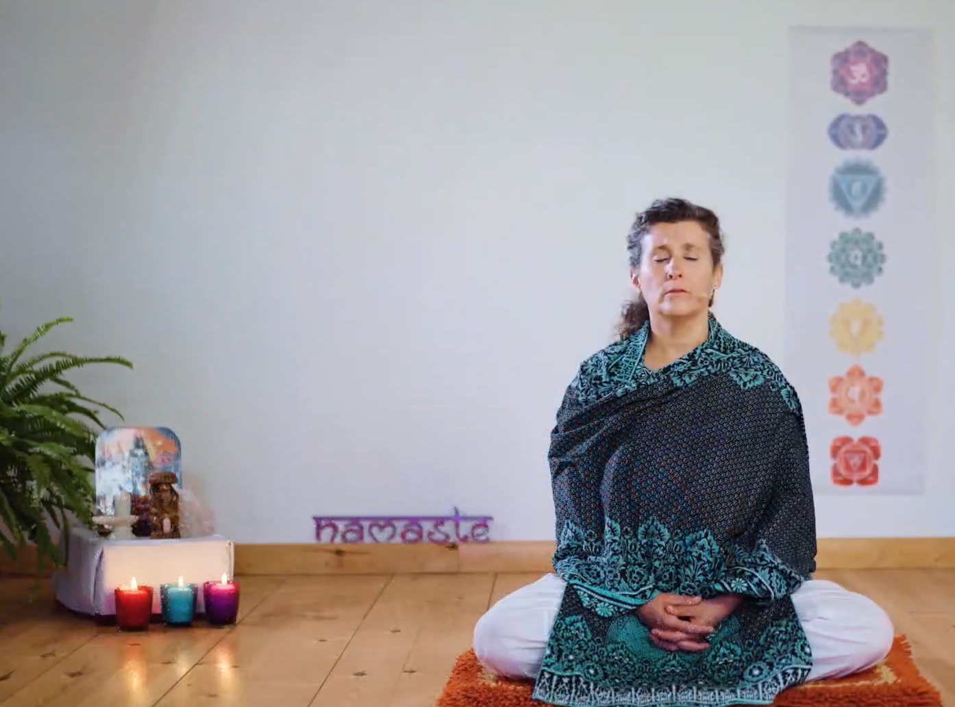 Eva meditando